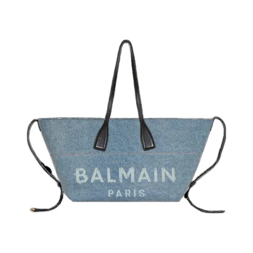 Track Denim Tote Bag