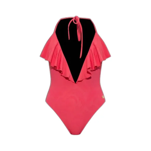 Ruffled Halter Swimsuit