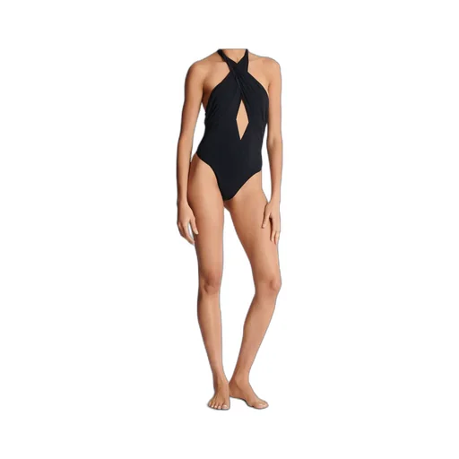 Plain One-Piece Swimsuit