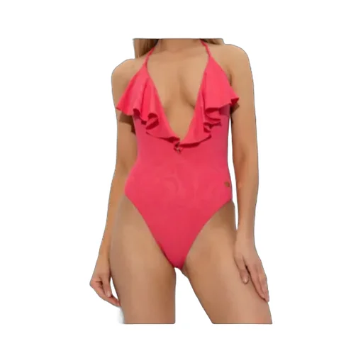 Ruffled Halter Swimsuit