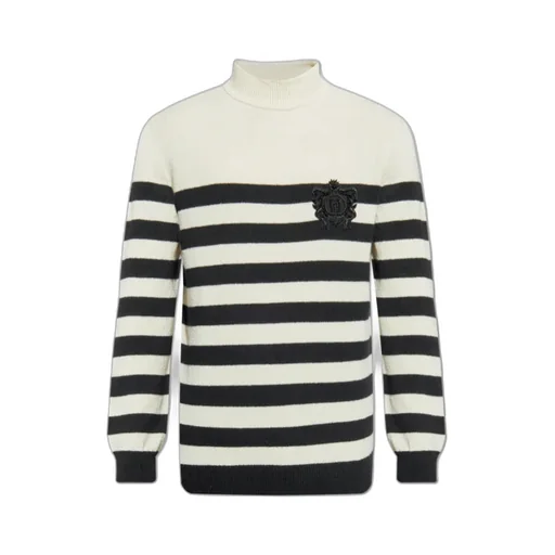 Logo Patch Striped Jumper