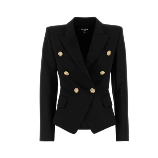 Double-Breasted Long Sleeved Blazer