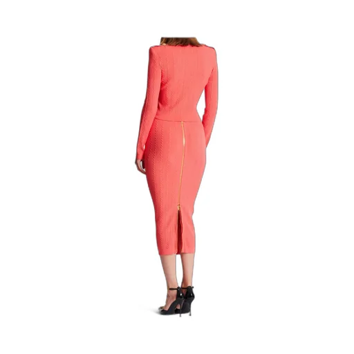 V-Neck Long Sleeved Knitted Cardigan