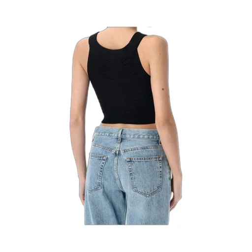 Button Embellished Cropped Top