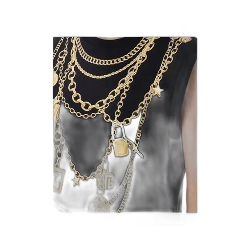 Collier Print Vest Top