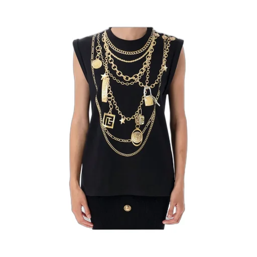 Collier Print Vest Top
