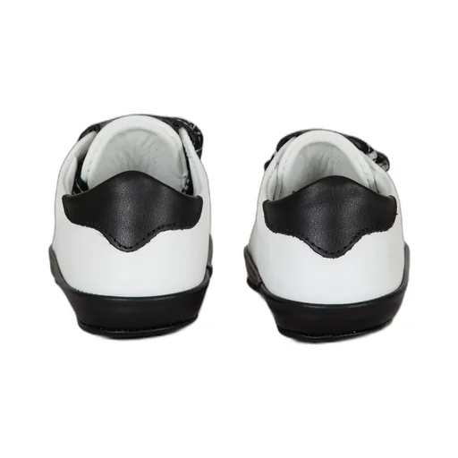 Two-Tone Leather Trainers