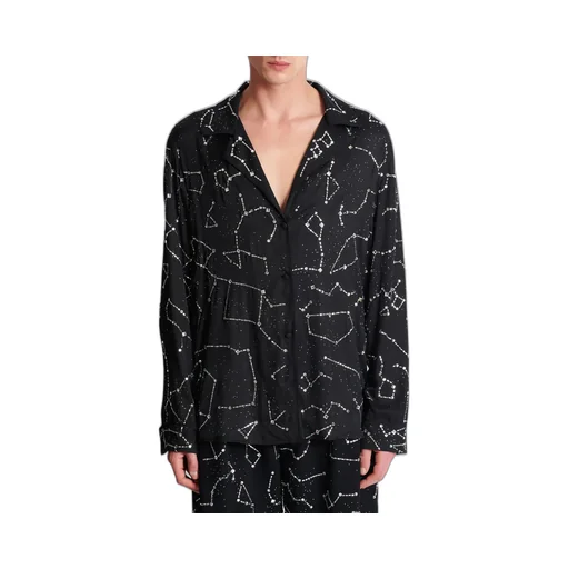 Constellation Embellished Pyjama Shirt