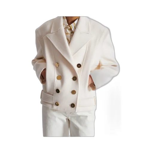 Cropped Reefer Jacket