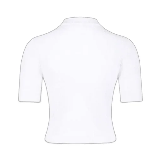 Ribbed Buttoned Top