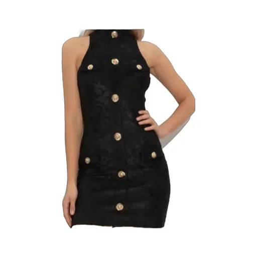 Sleeveless Baroque Short Dress