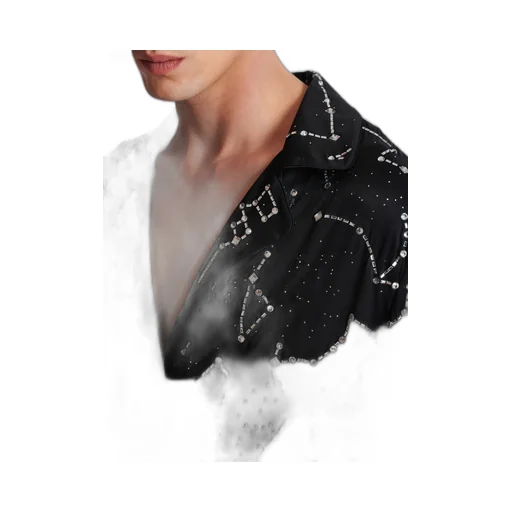 Constellation Embellished Pyjama Shirt