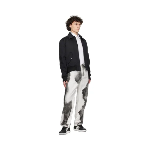 Regular-Fit Denim Jeans With Moon Print