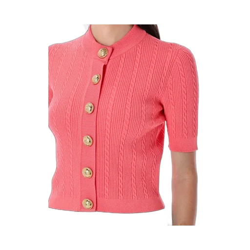 Button Embellished Knitted Cardigan