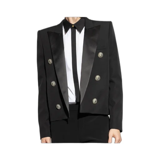 Button Embellished Tailored Jacket