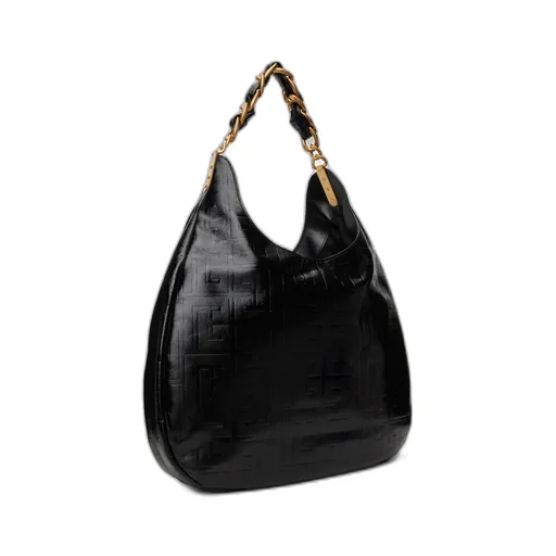 1945 Soft Hobo Crinkled Leather Tote Bag With Monogram