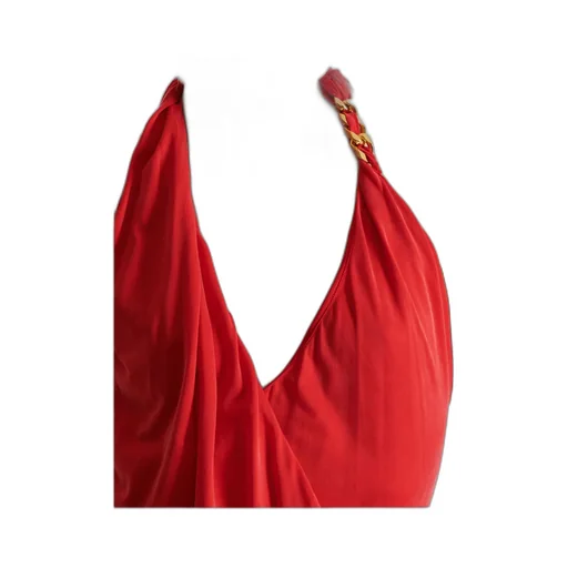 Draped Jersey Halterneck Dress