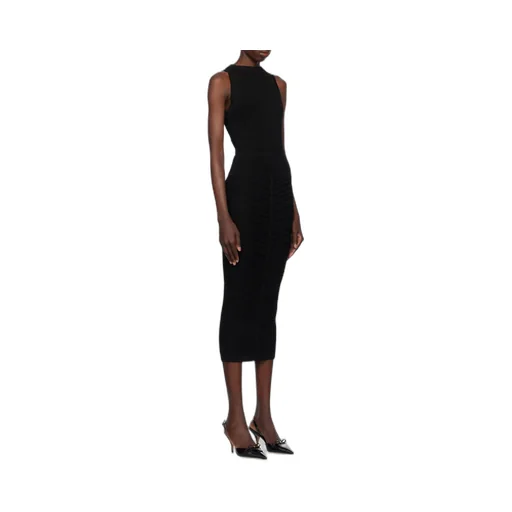 Sleeveless Ribbed Bodycon Midi Dress