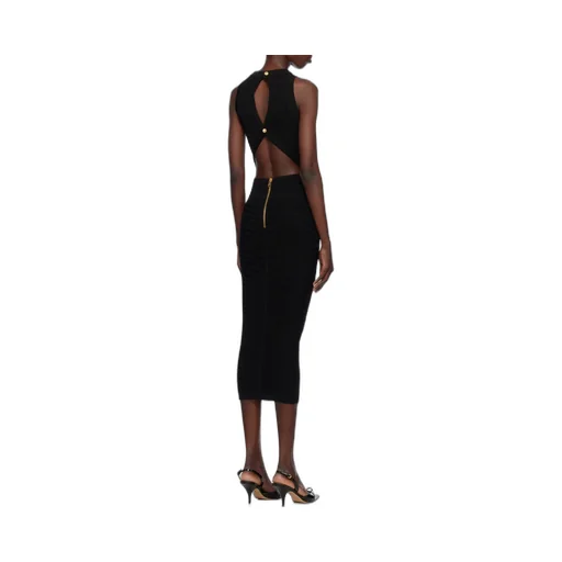 Sleeveless Ribbed Bodycon Midi Dress