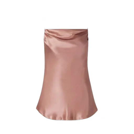 Cowl-Neck Satin Top