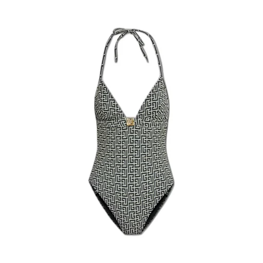 Monogram-Pattern Swimsuit