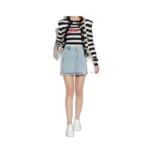 Logo Embellished Striped Jumper