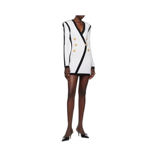 Contrast Trim Mini Dress