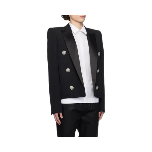 Button Embellished Tailored Jacket