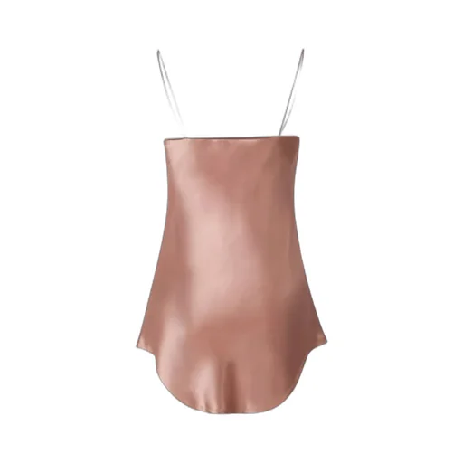 Cowl-Neck Satin Top