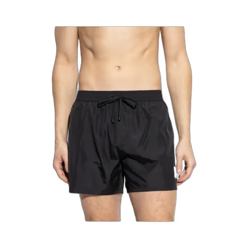 Logo Patch Drawstring Swim Shorts