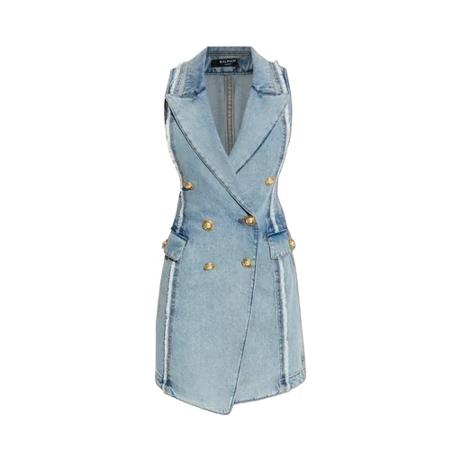 Raw Finish Denim Dress