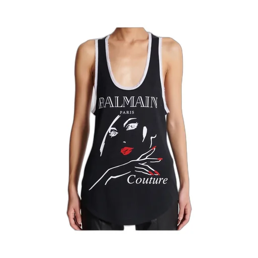 Flocked Relaxed Tank Top
