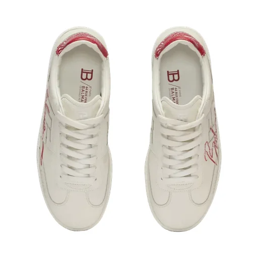 Balmain Swan Lipstick Trainers