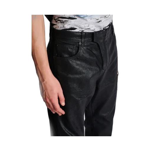 Logo Patch Straight Leg Trousers