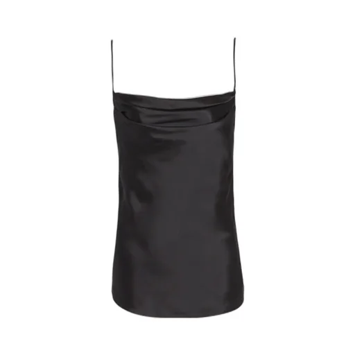 Draped Satin Top