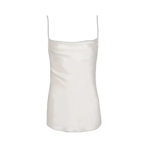 Draped Satin Top