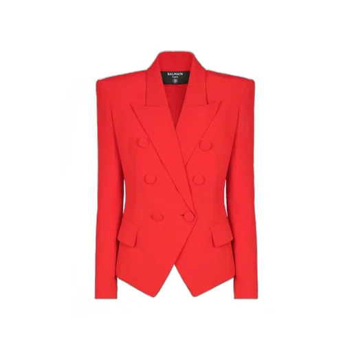 Fitted Crepe 6-Button Jacket