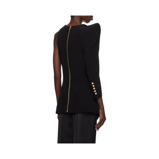 Structured Shoulder Asymmetric Jacket