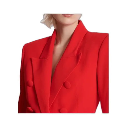 Fitted Crepe 6-Button Jacket