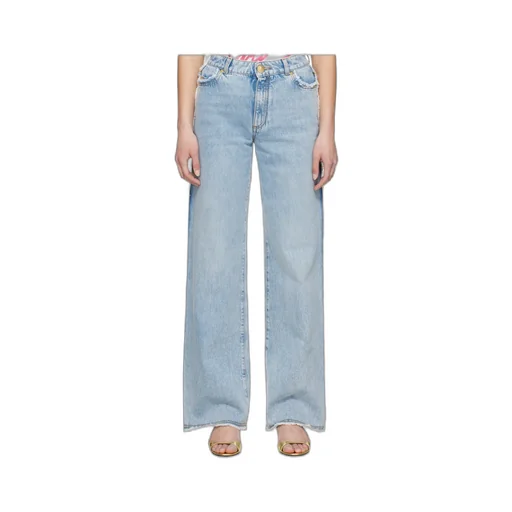 Straight-Leg Denim Jeans