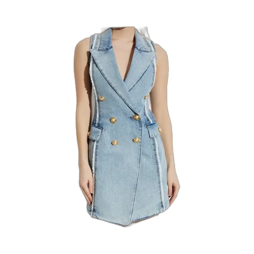 Raw Finish Denim Dress