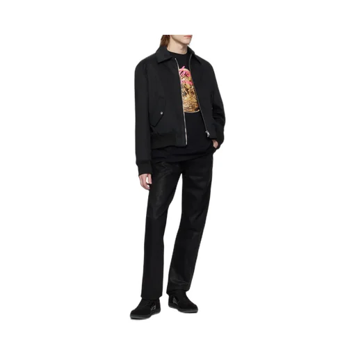 Logo Patch Straight Leg Trousers