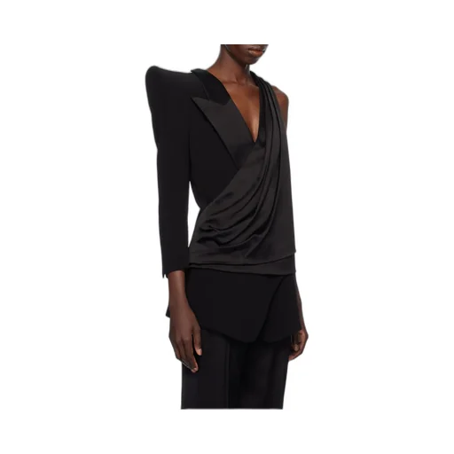 Structured Shoulder Asymmetric Jacket