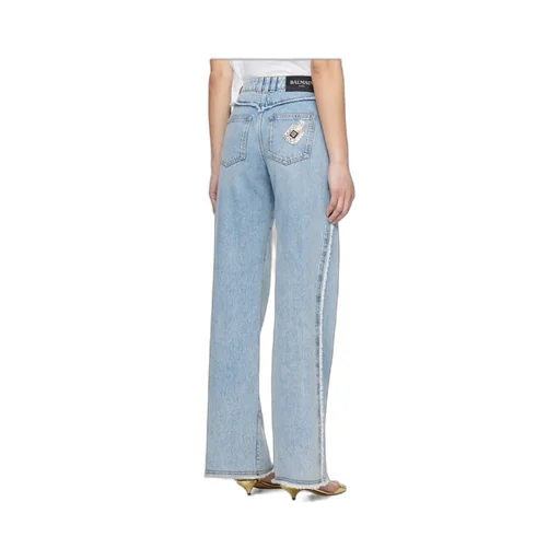 Straight-Leg Denim Jeans