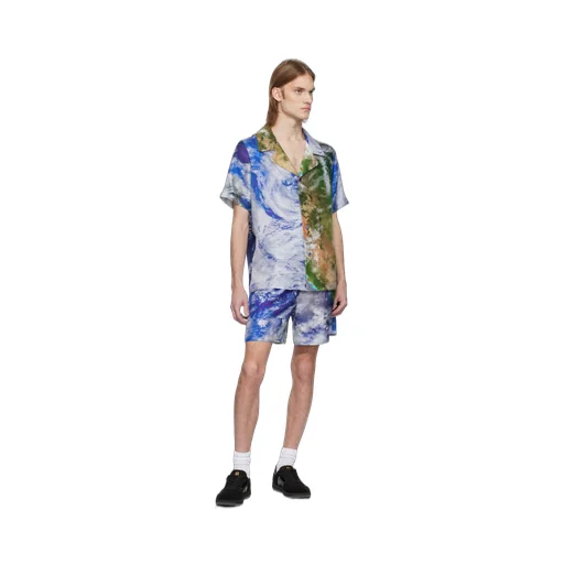 Earth Print Pyjama Shirt
