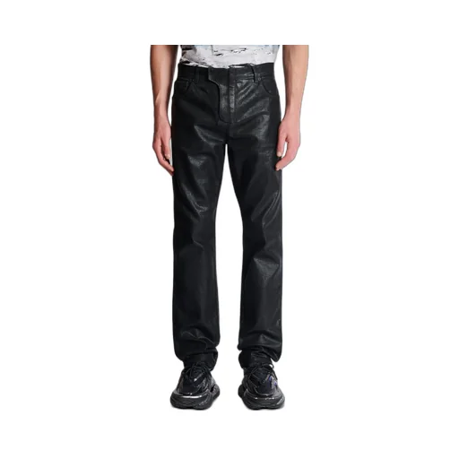 Logo Patch Straight Leg Trousers