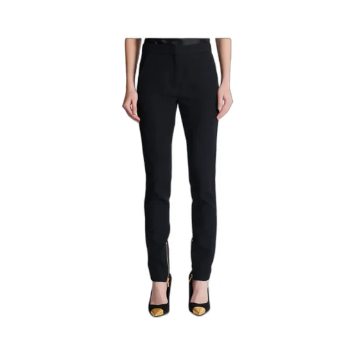 Zipped Slim-Fit Grain De Poudre Trousers