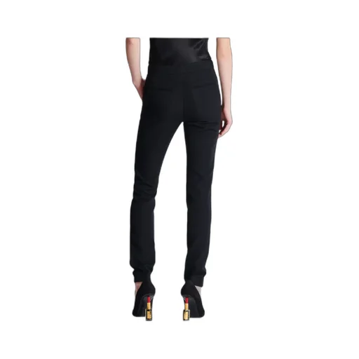 Zipped Slim-Fit Grain De Poudre Trousers