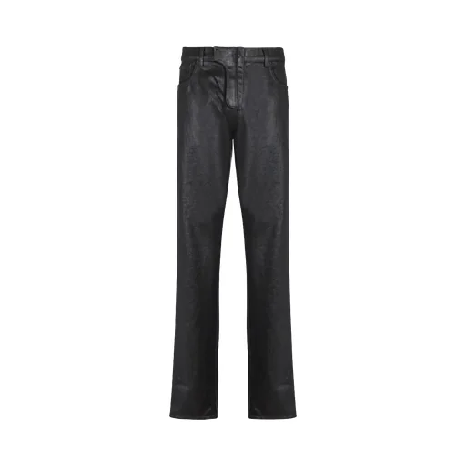 Logo Patch Straight Leg Trousers