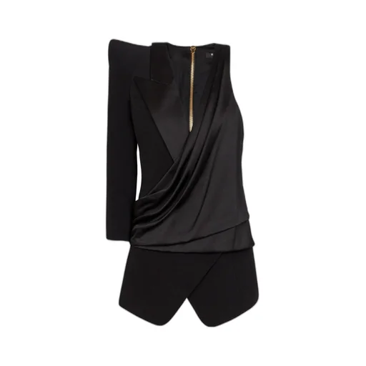 Structured Shoulder Asymmetric Jacket